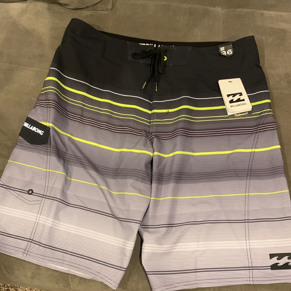 New with Tags Billabong Swim Board Shorts, 36